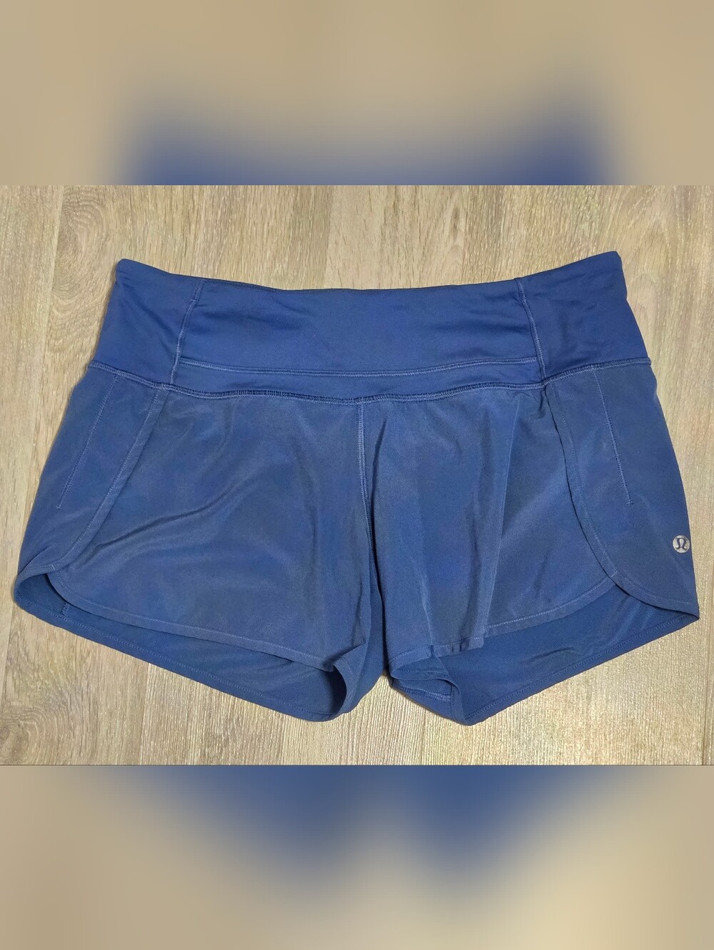 Blue Lululemon Speed Up Shorts
